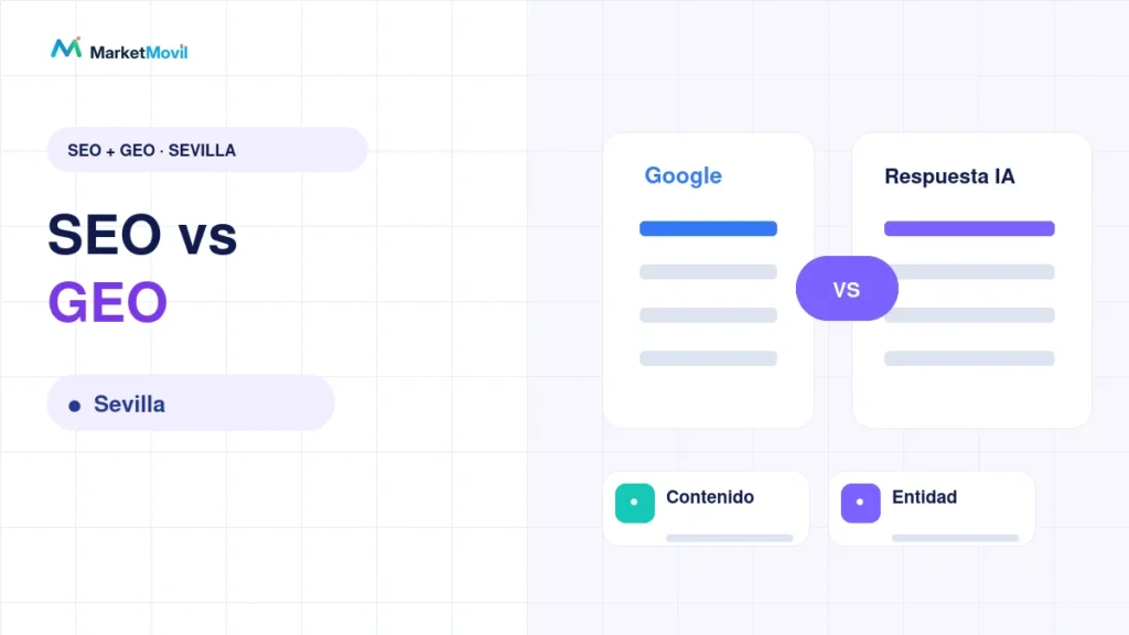 SEO vs GEO en Sevilla: visibilidad en Google y asistentes de IA